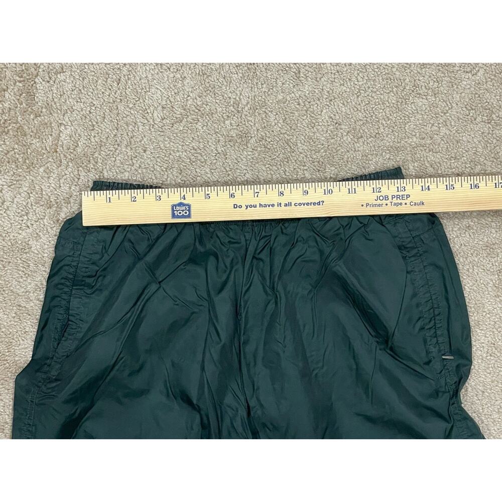 VINTAGE 90s Y2K Nike White Tag Green Nylon Wind Pants Adult Men's Size M Joggers - Picture 7 of 15